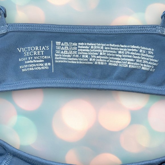 Victoria’s Secret Body by Victoria Women’s Blue Sexy Lace Bralette Size XS - Picture 2 of 2
